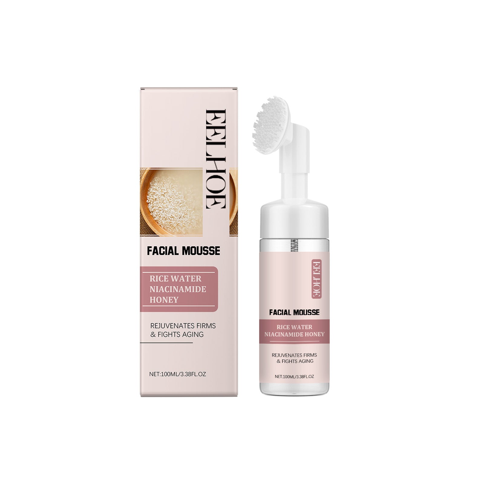 Rice Water & Rose Brightening Cleansing Mousse