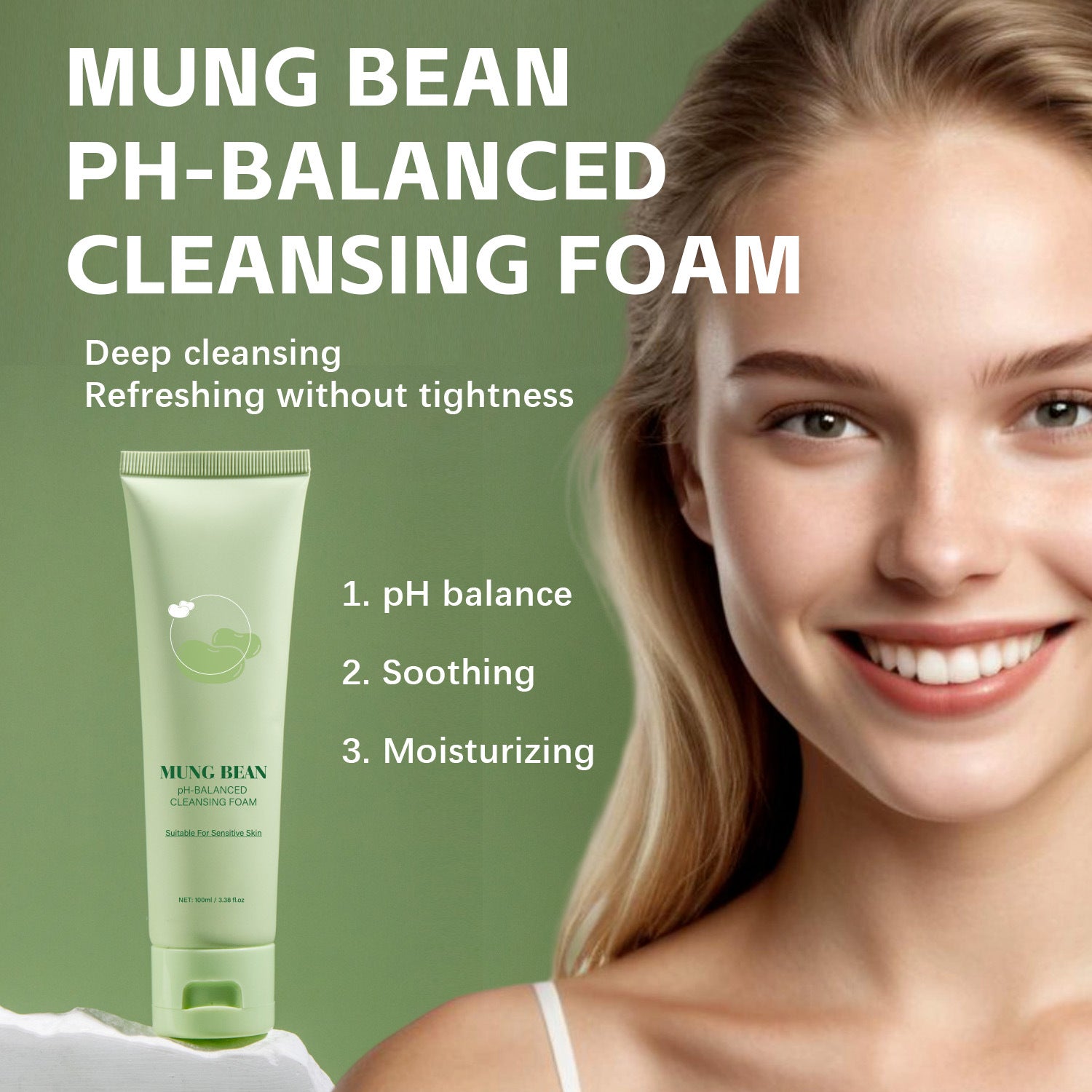 Mung Bean pH Balance Cleansing Foam