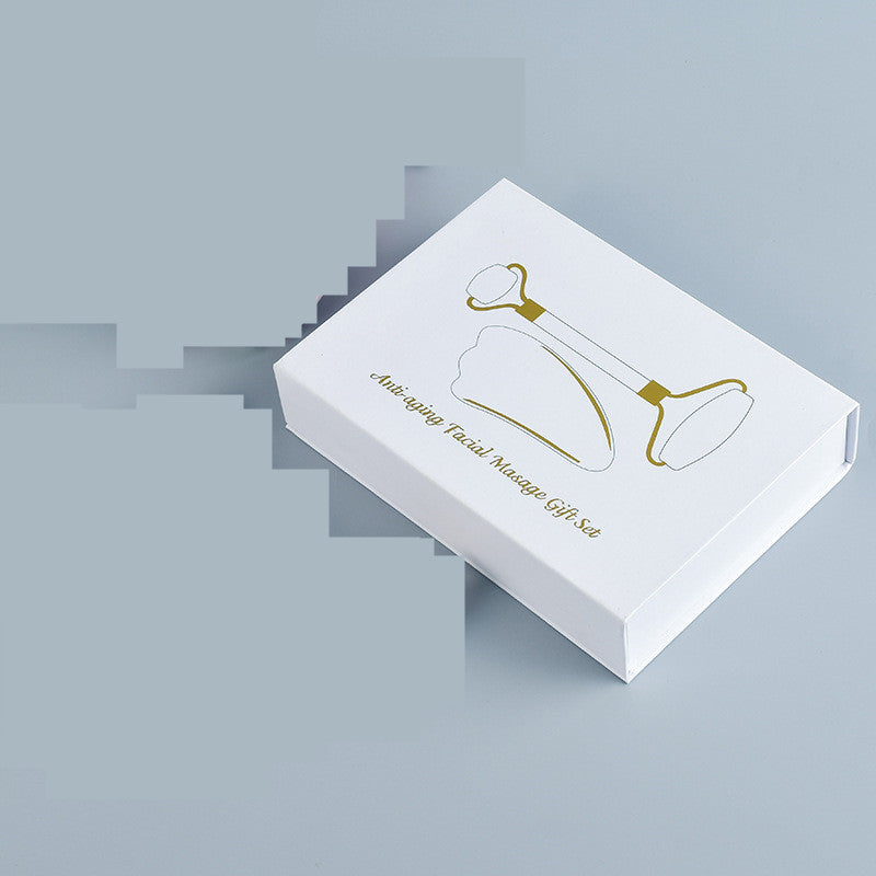 White Jade Facial Roller & Gua Sha Set