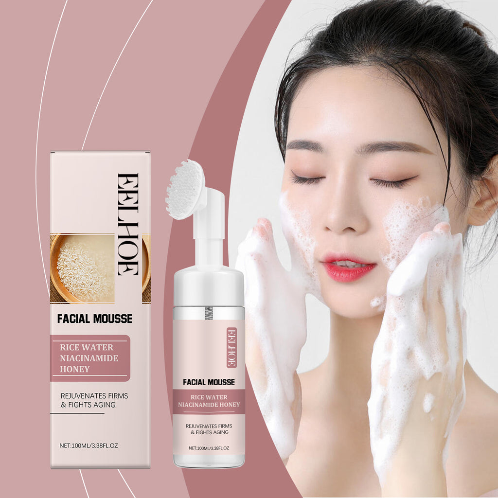 Rice Water & Rose Brightening Cleansing Mousse