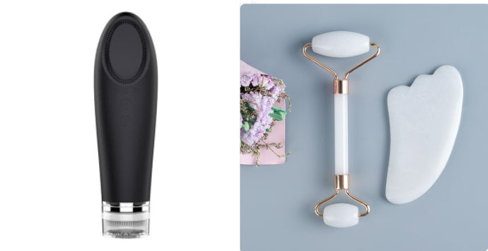White Jade Facial Roller & Gua Sha Set