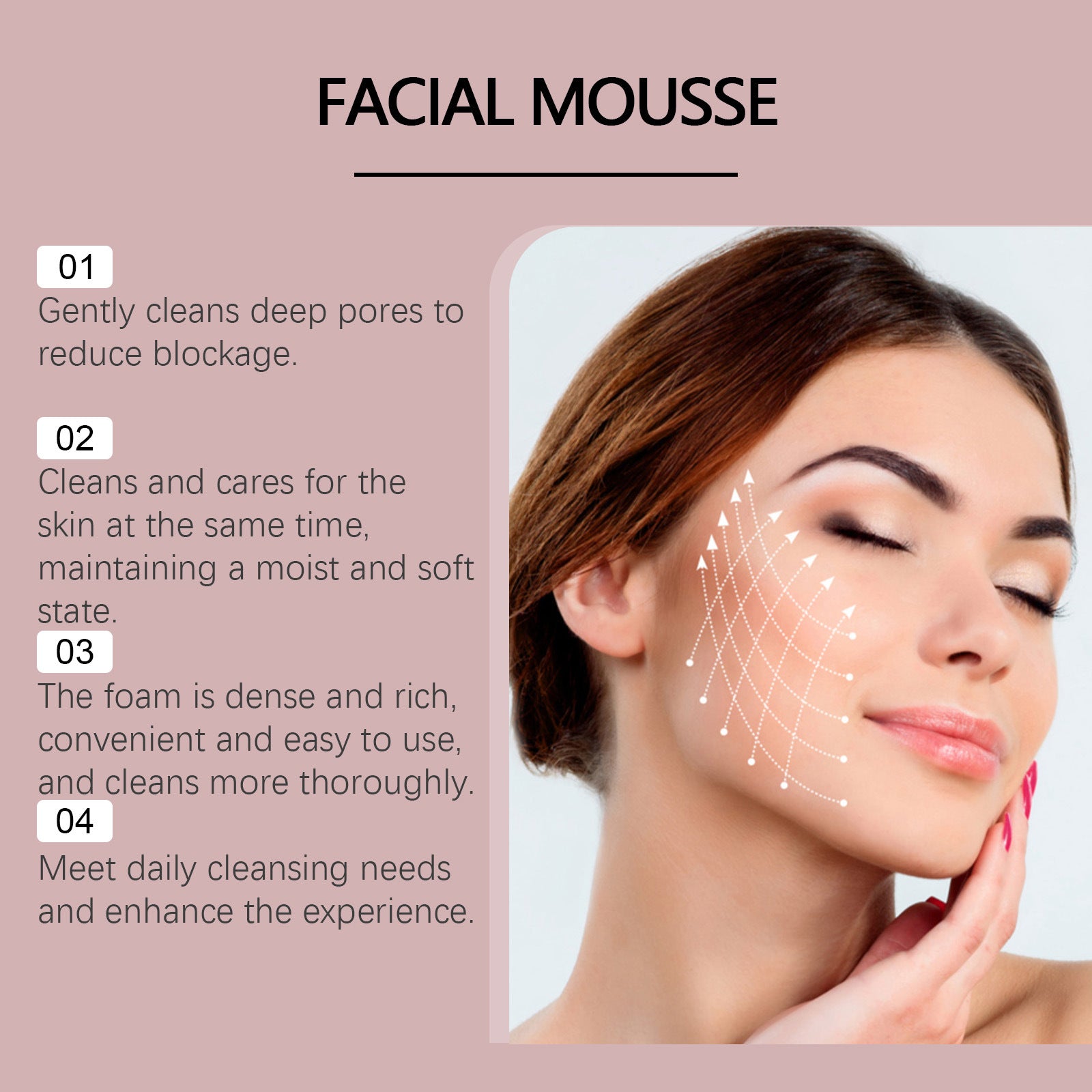 Rice Water & Rose Brightening Cleansing Mousse